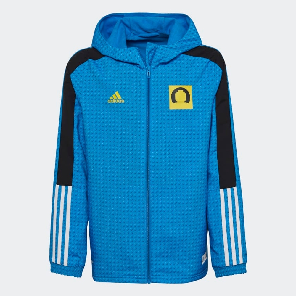 

Adidas Kids Full Sleeves Track Tops Male Stripes-Pack Of 1-Blue