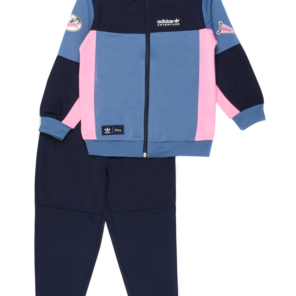 

Adidas Kids Full Sleeves Tracksuit Unisex Printed-Pack Of 1-Blue