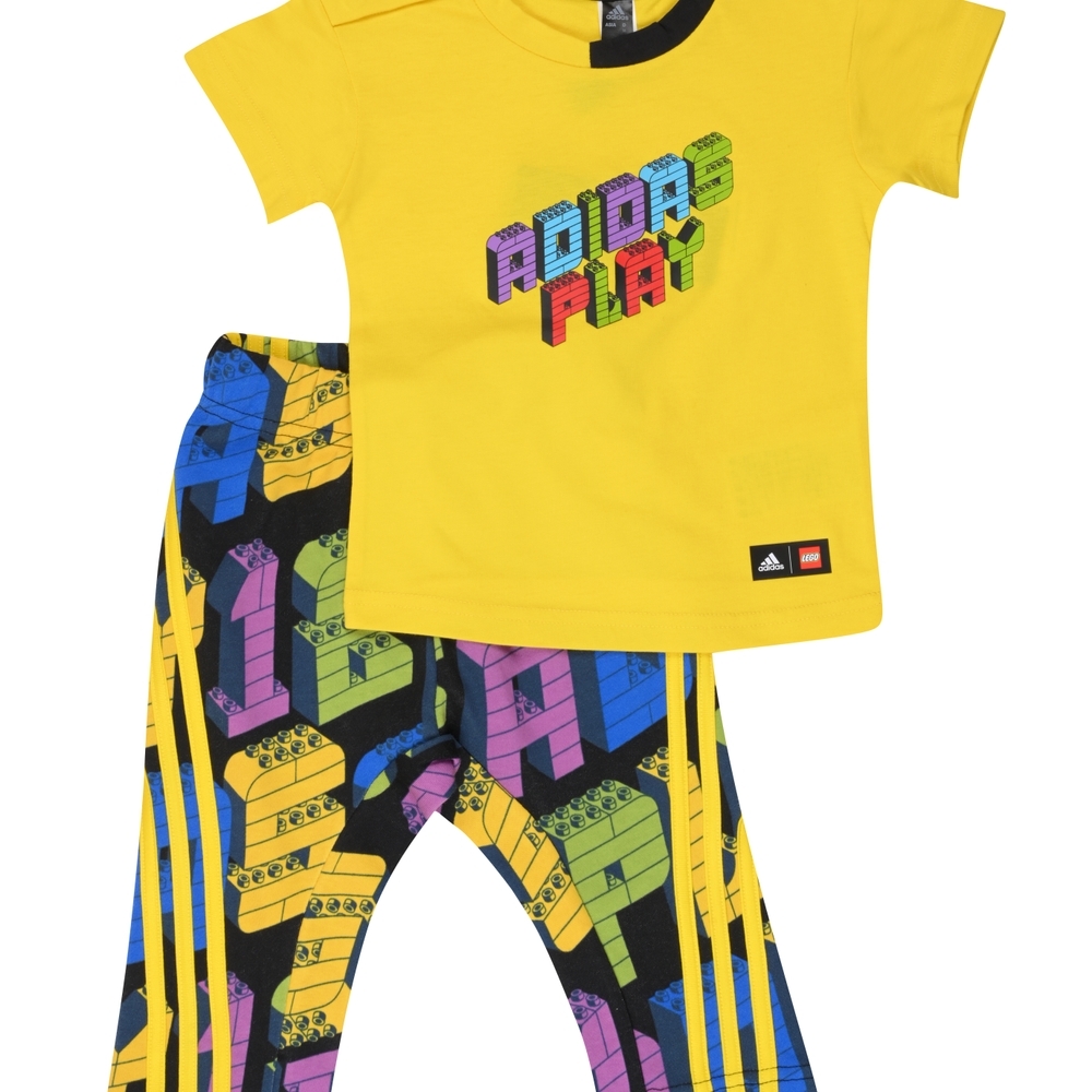 

Adidas Kids Full Sleeves Tracksuit Unisex Printed-Pack Of 1-Yellow