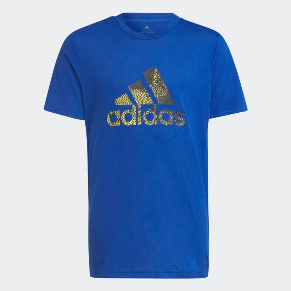 

Adidas Kids Half Sleeves T-Shirts Male Printed-Pack Of 1-Blue