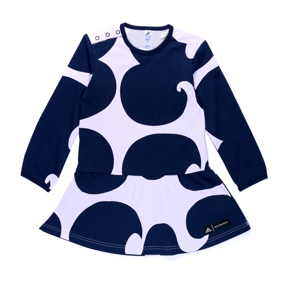 

Adidas Kids Full Sleeves Dress Female Printed-Pack Of 1-Blue