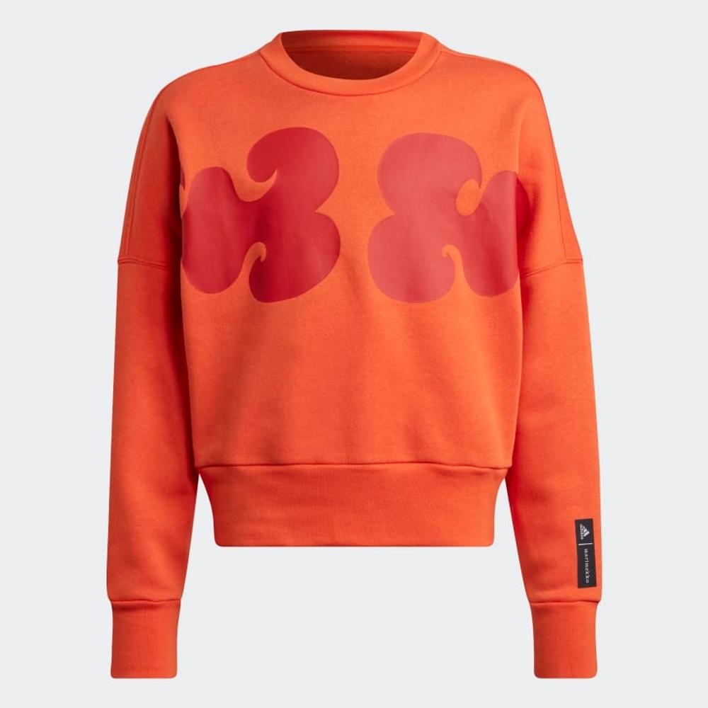

Adidas Kids Full Sleeves Sweatshirts Female Printed-Pack Of 1-Orange