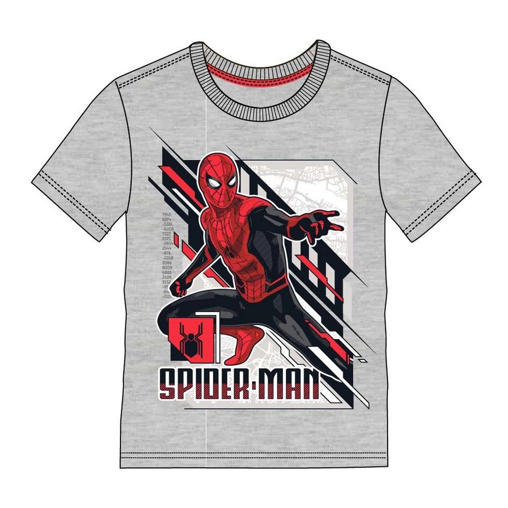 

Kidsville Boys Half sleeves Round neck tee Spiderman-Grey