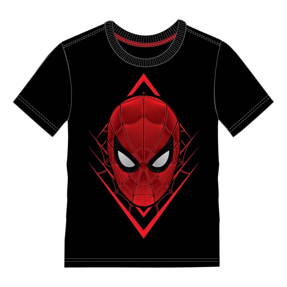 

Kidsville Boys Half sleeves Round neck tee Spiderman-Black