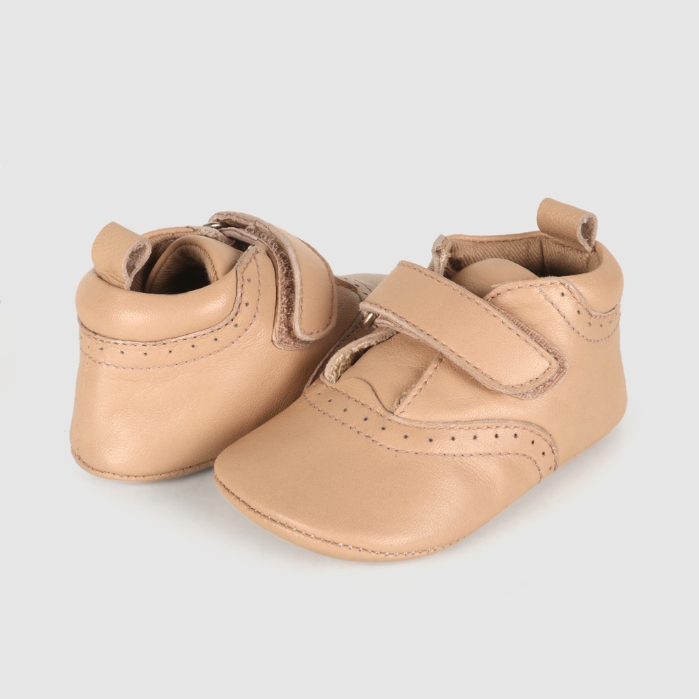 

Girls Pram Shoes Velcro Opening - Ivory