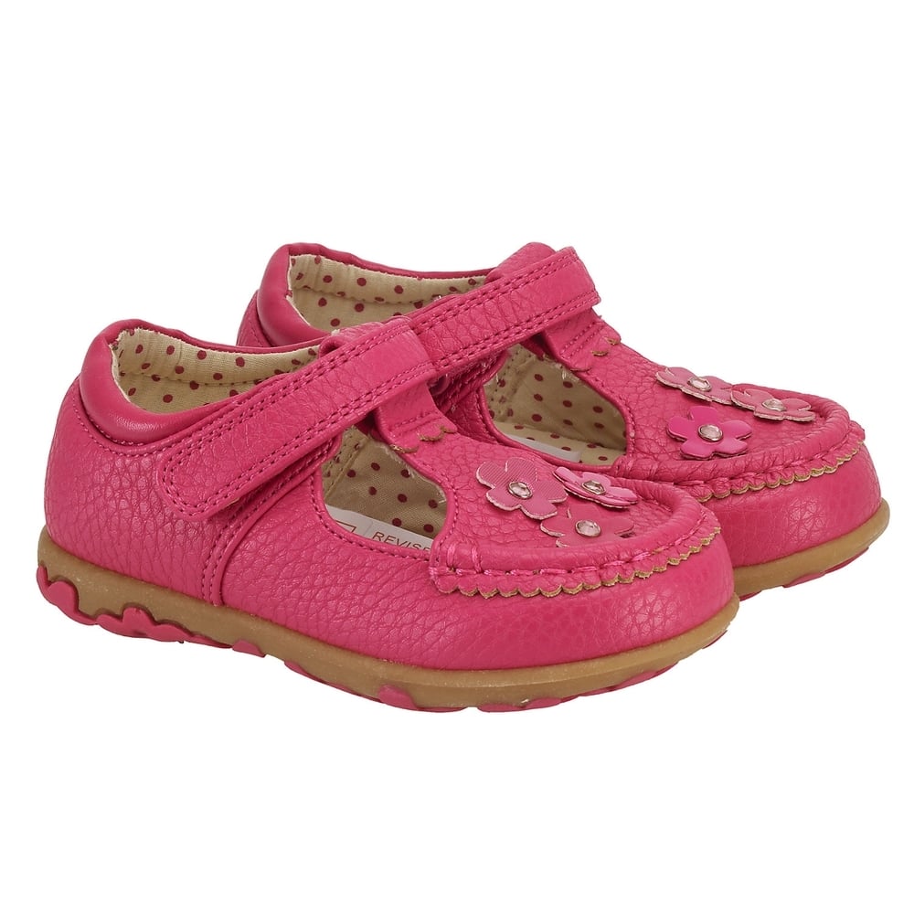 

Girls First Walker Shoes Flower Detail - Pink