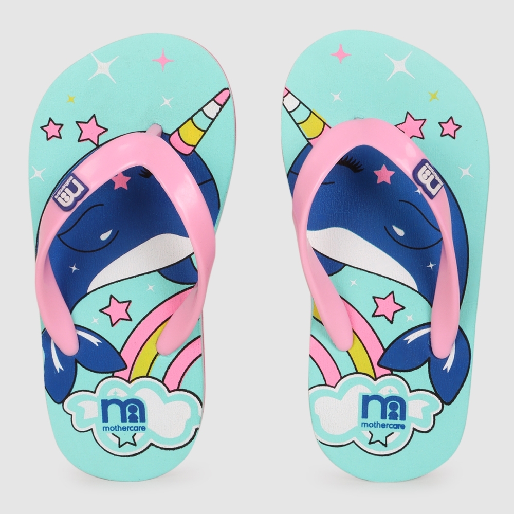 

Girls Flip Flop Unicorn Design Multicolor