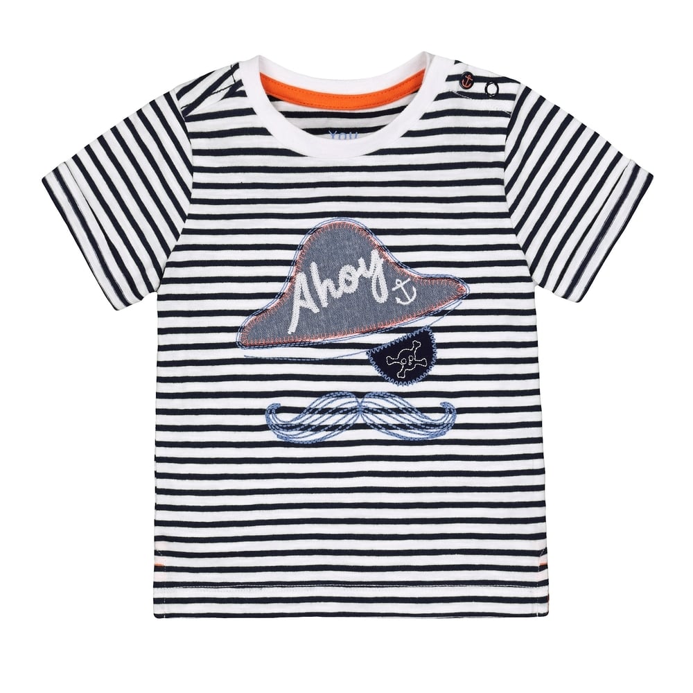 

Boys Half Sleeves T-Shirt Pirate Patchwork - Multicolor