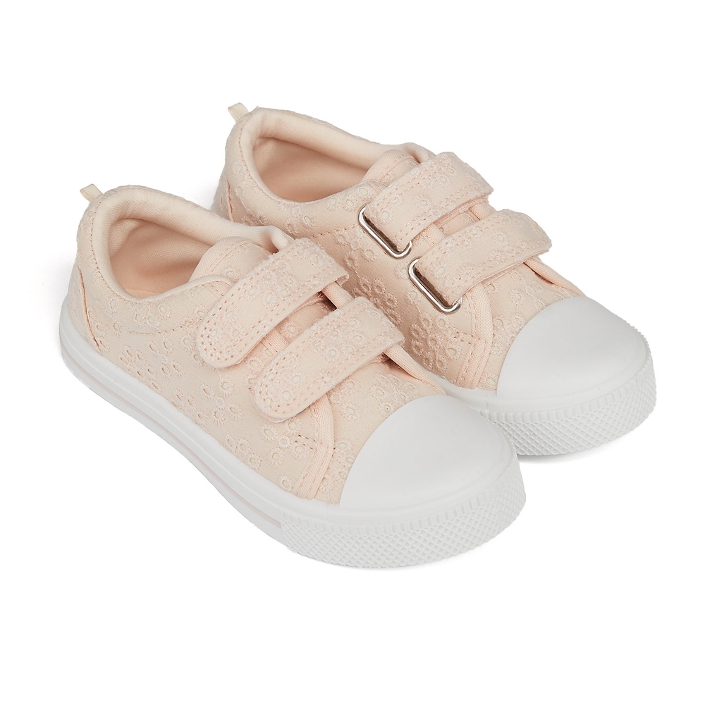 

Girls Canvas Shoes Embroidered - Pink