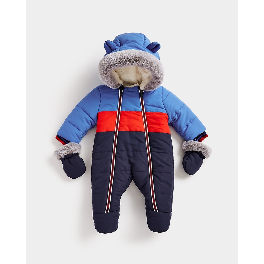 

Boys Full Sleeves Snowsuit -Multicolor