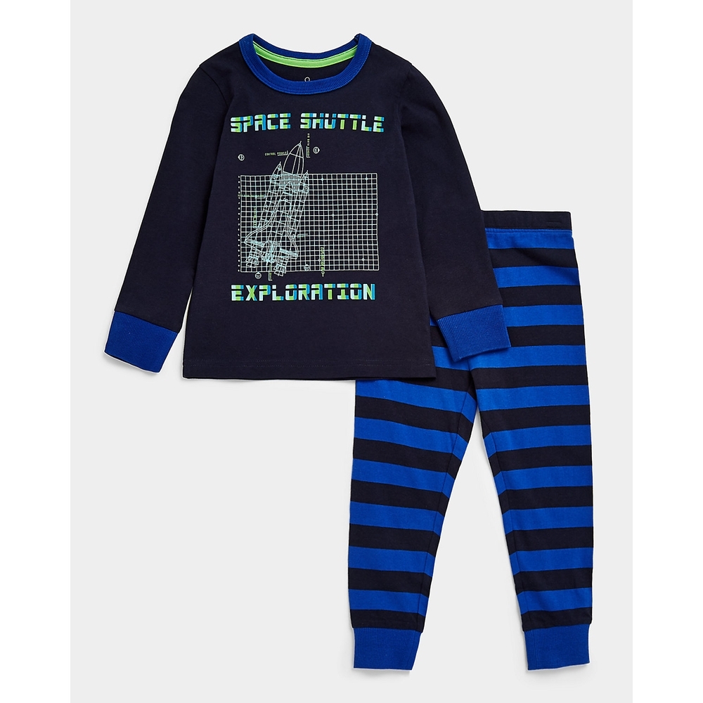 

Boys Full Sleeves Pyjama Set -Multicolor