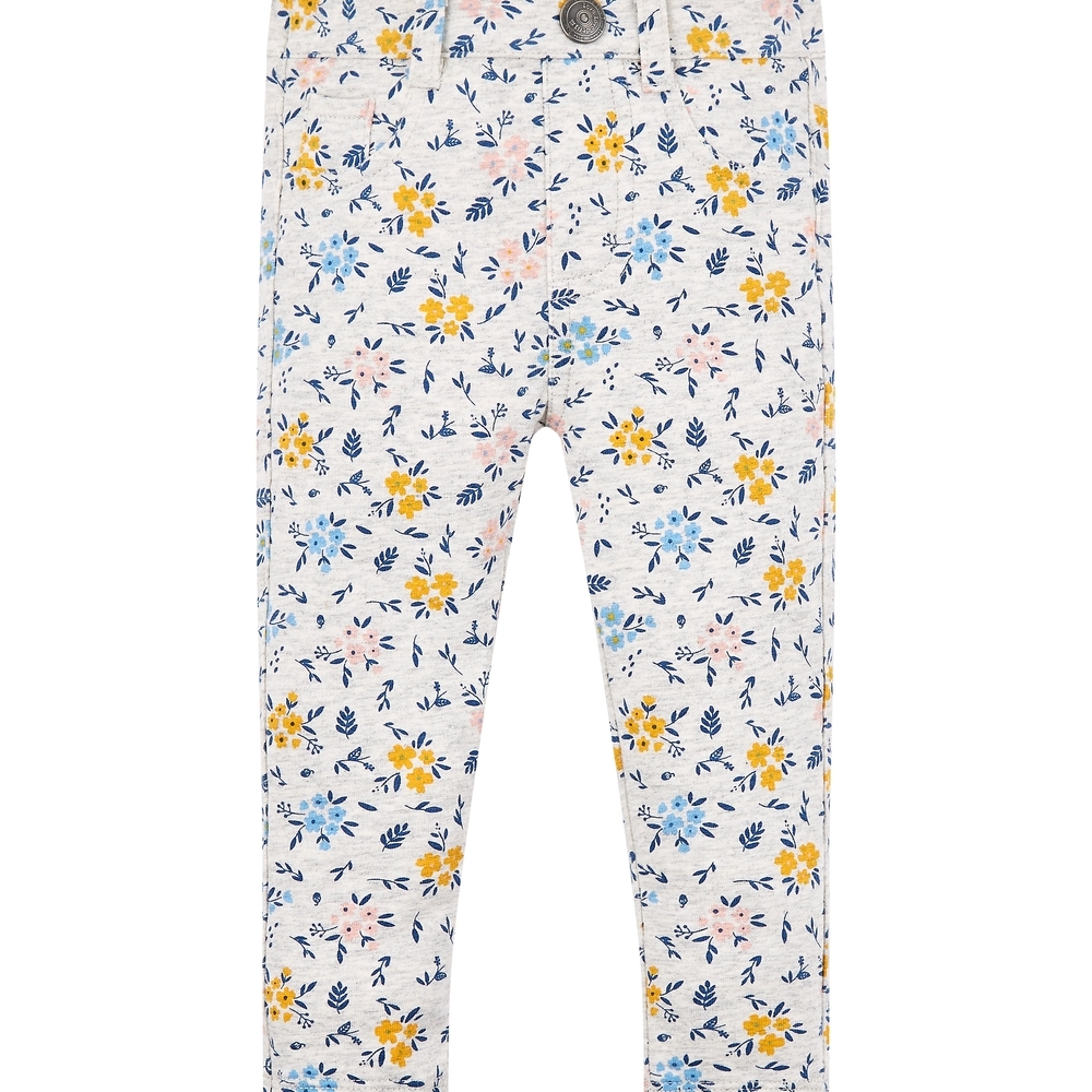 

Grey Floral Trousers