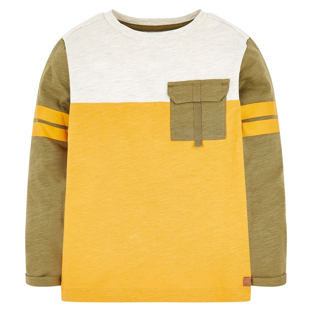 

Green And Yellow Cut And Sew T-Shirt