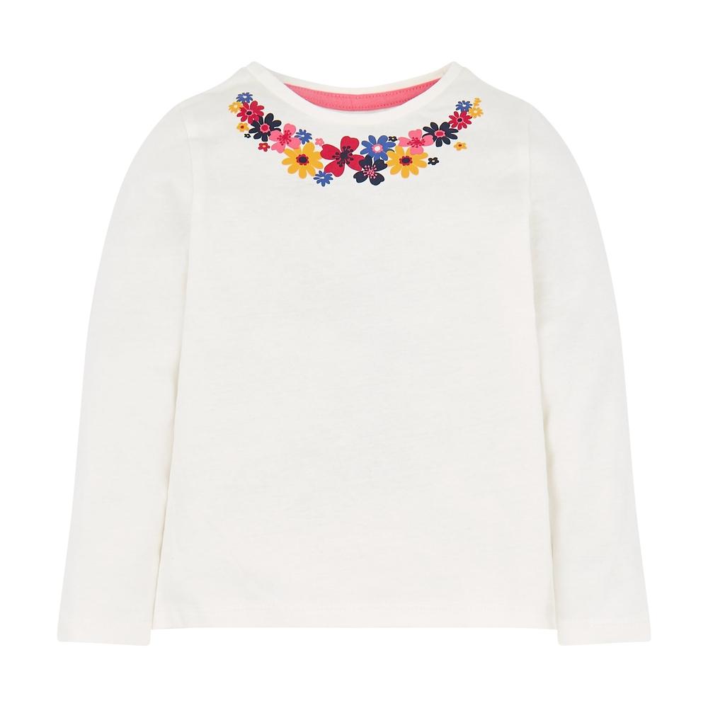 

Floral Neck T-Shirt