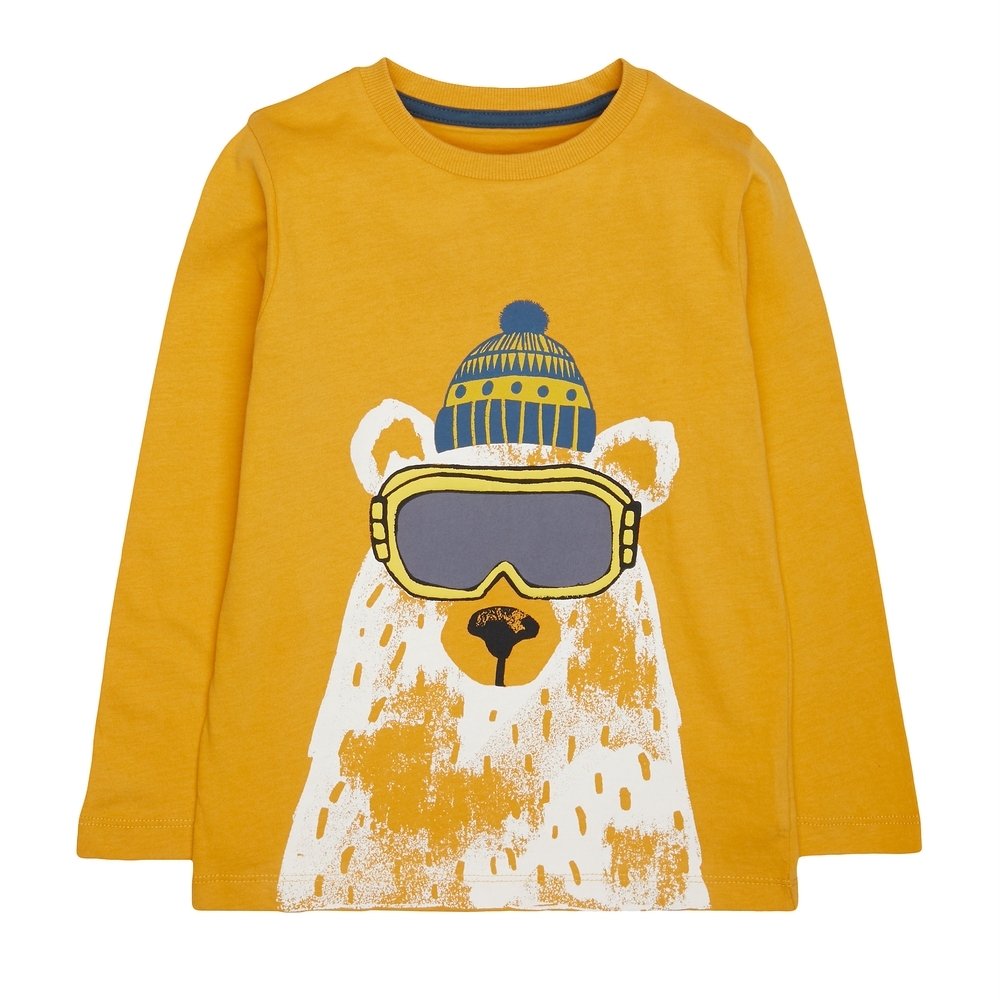 

Mustard Polar Bear T-Shirt