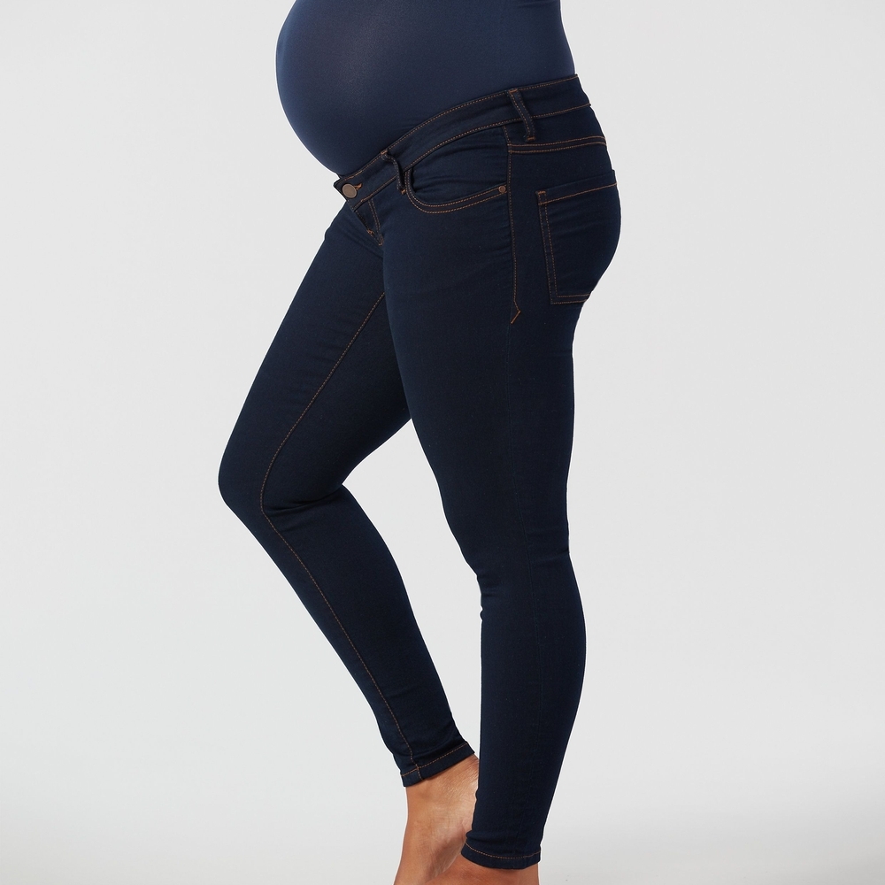 

Dark Indigo Skinny Over The Bump Maternity Jeans