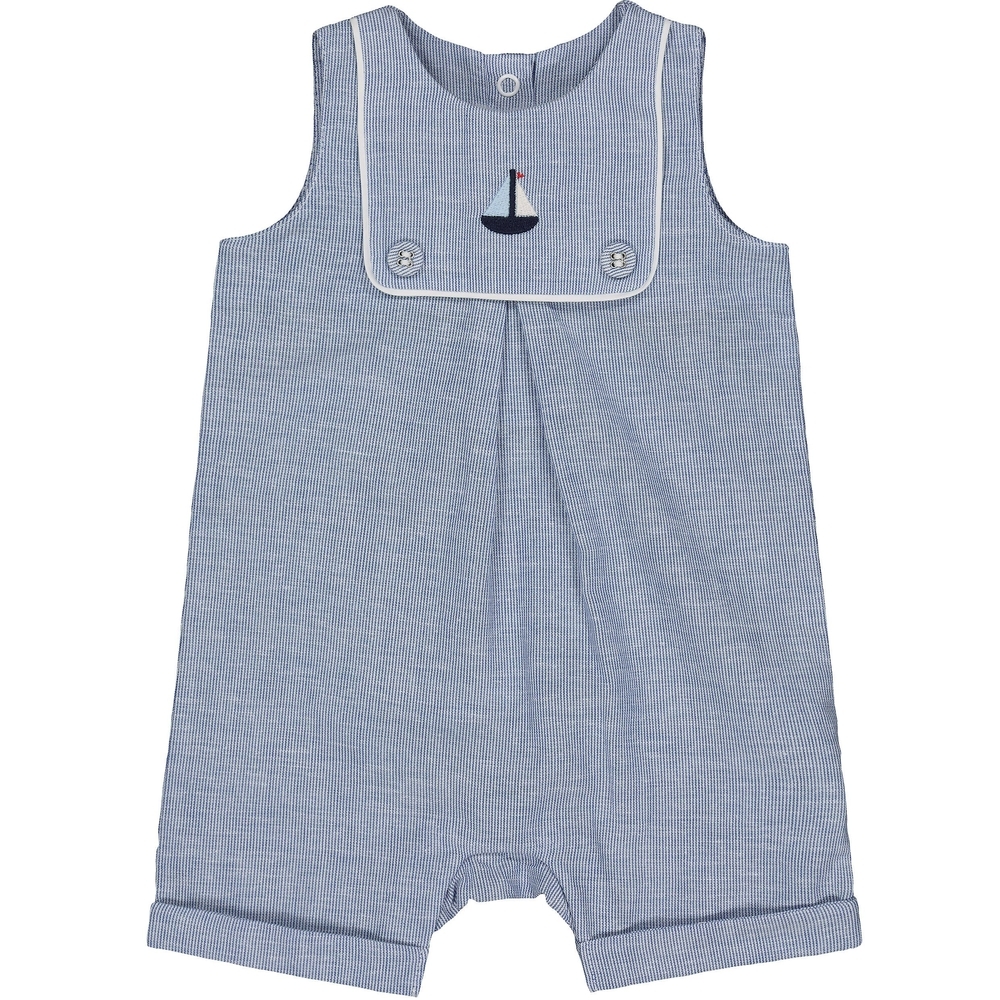 

Boat Bib Linen Romper