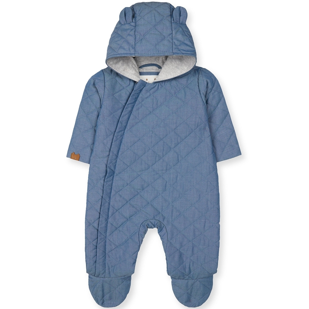 

Blue Quilted Pramsuit