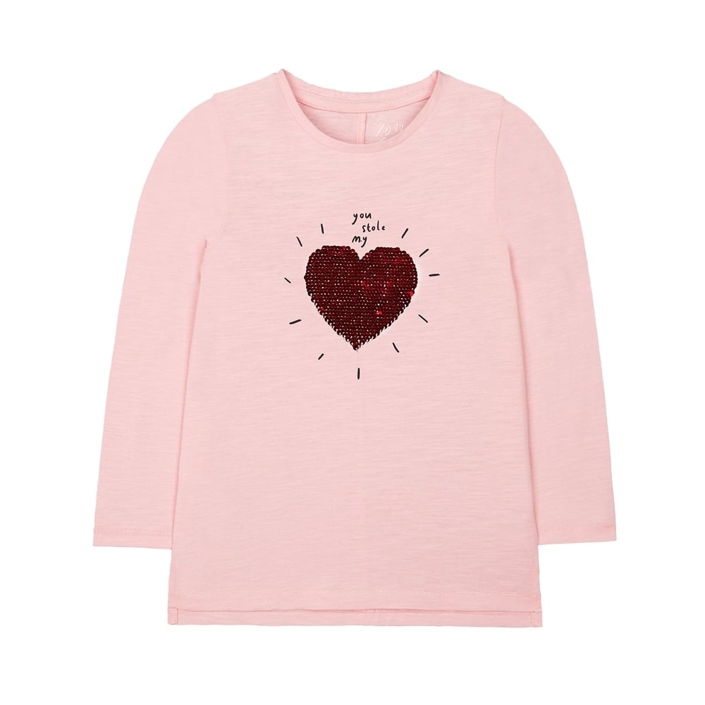 

Pink Sequin You Stole My Heart T-Shirt