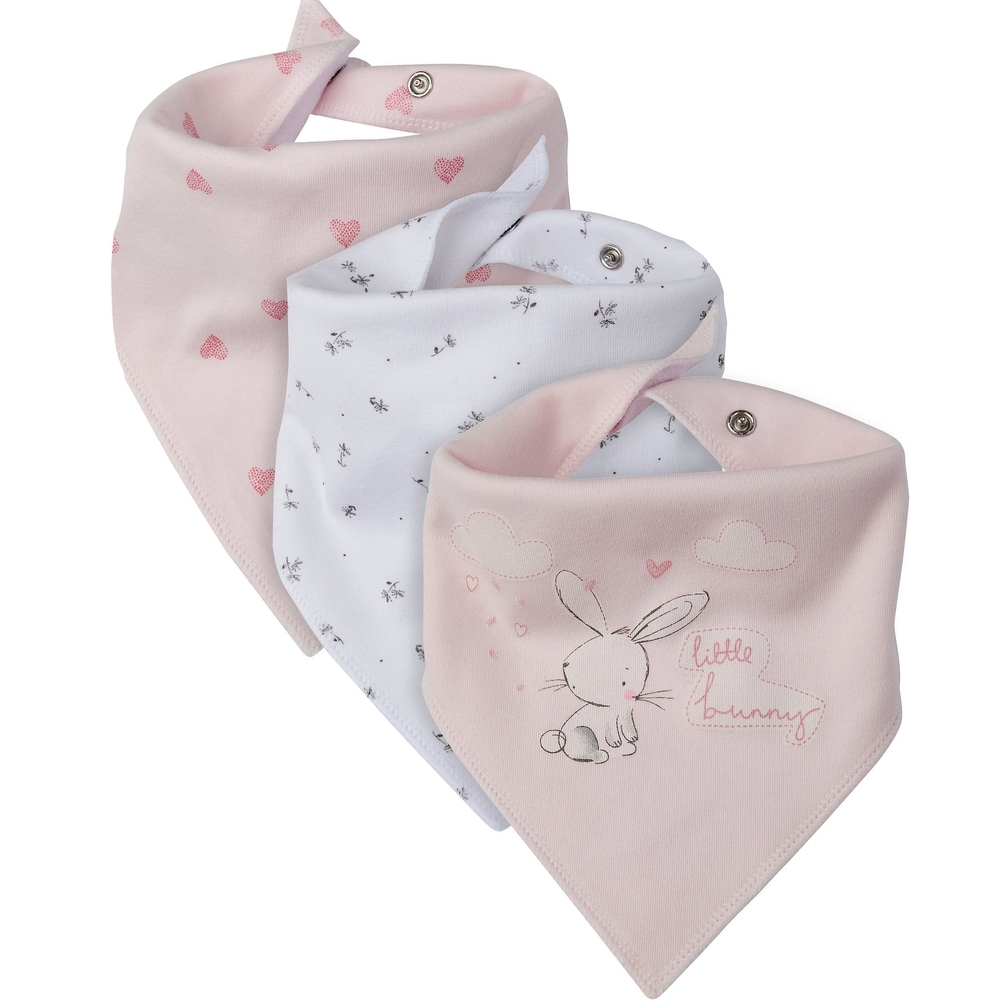 

Mothercare pull-over towelling baby bibs multicolor pack of 3