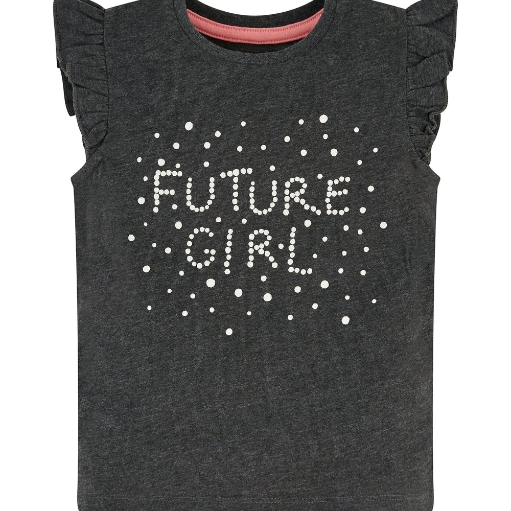 

Future Girl Grey Frill T-Shirt