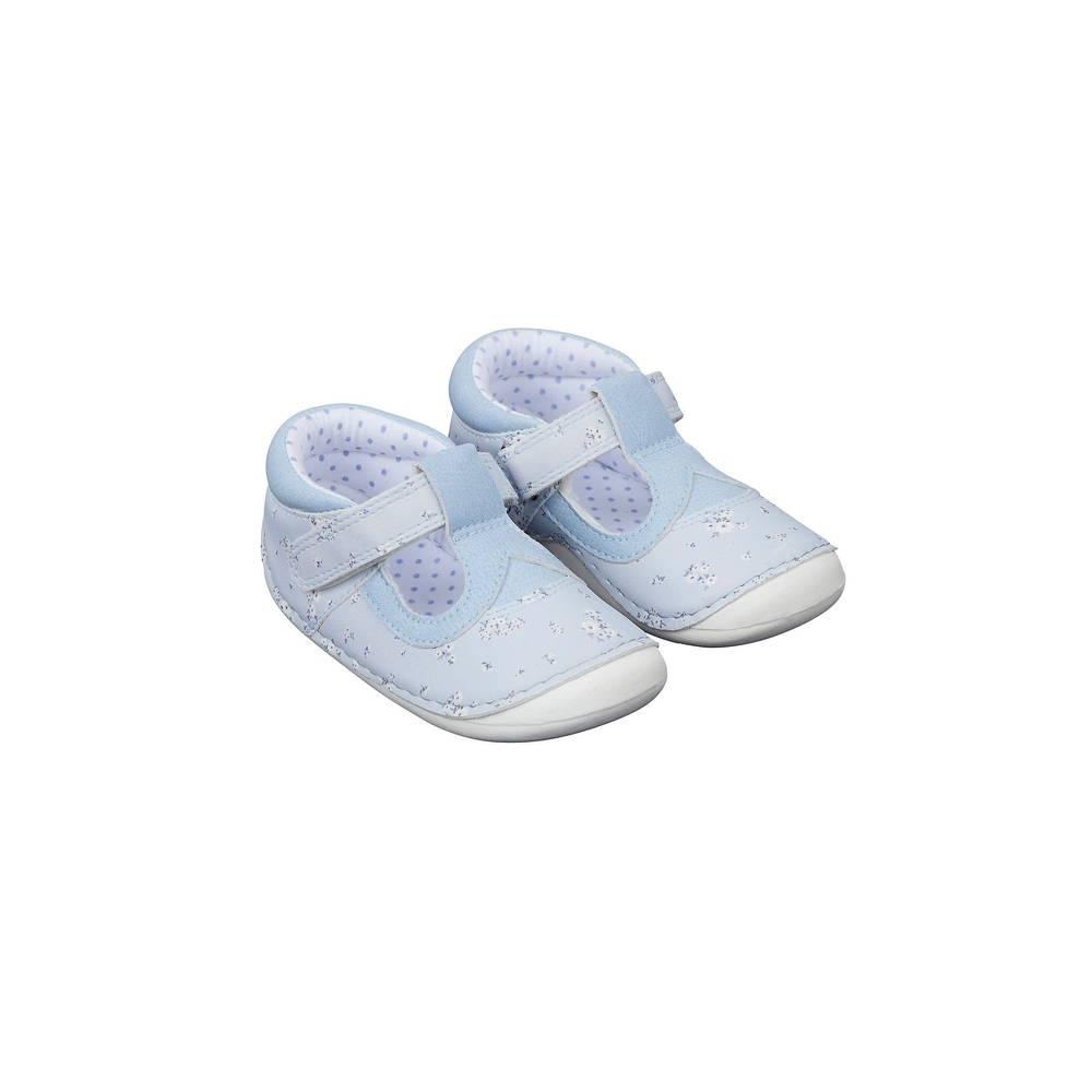 

Blue Floral Crawler Shoes