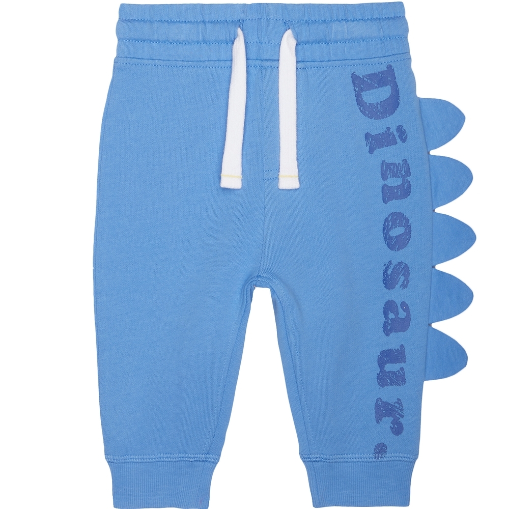 

Boys Joggers 3D Dinosaur Typographic Print - Blue