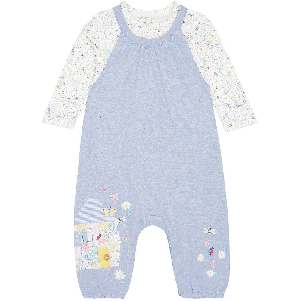 

Little House Dungarees And Bodysuit Set