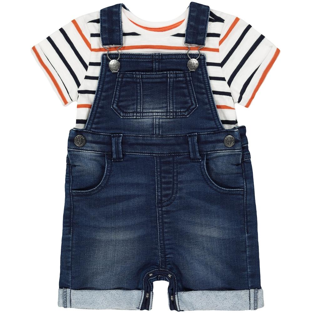 

Denim Bibshorts And T-Shirt Set
