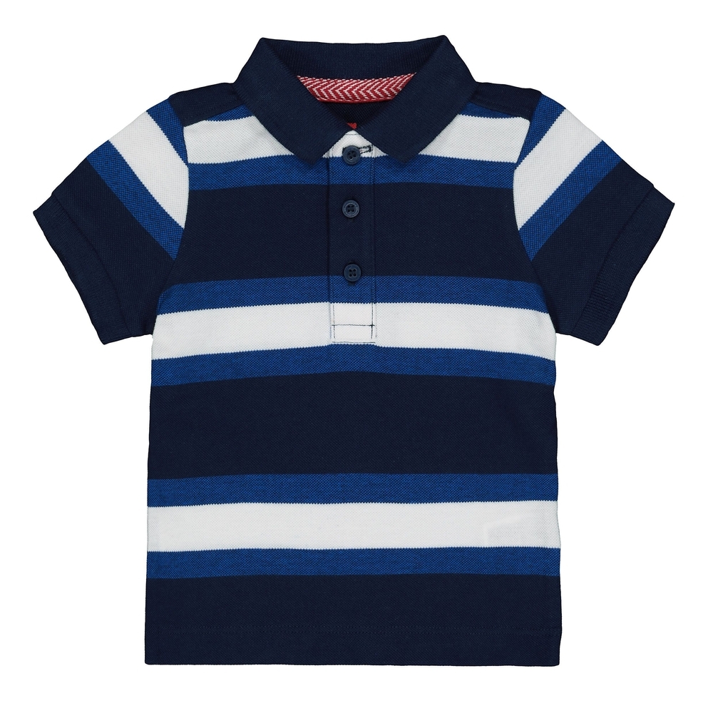 

Navy Striped Polo Shirt