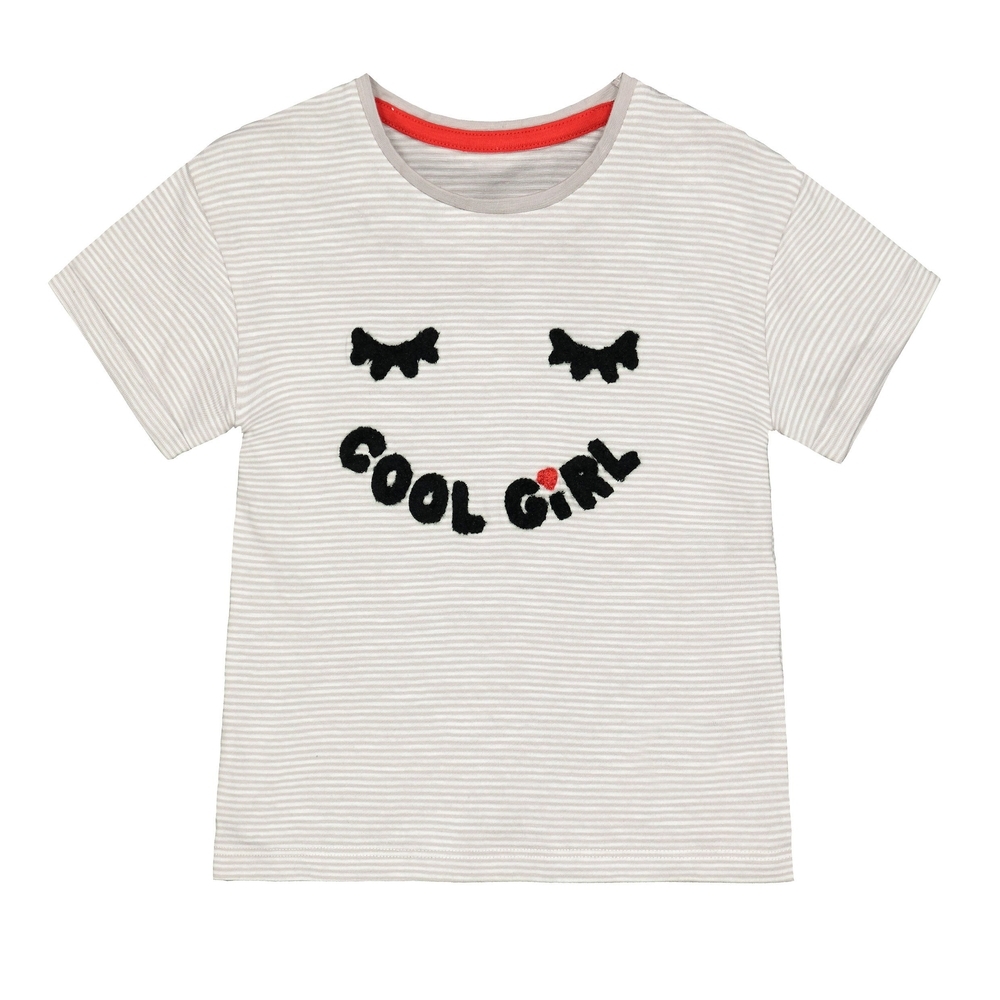 

Grey Stripe Cool Girl T-Shirt