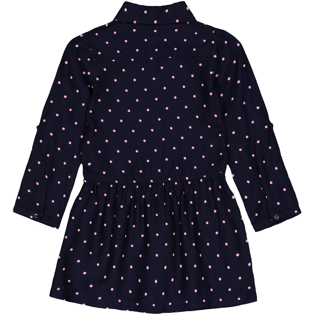 

Navy And Pink Spot Shirt Dress