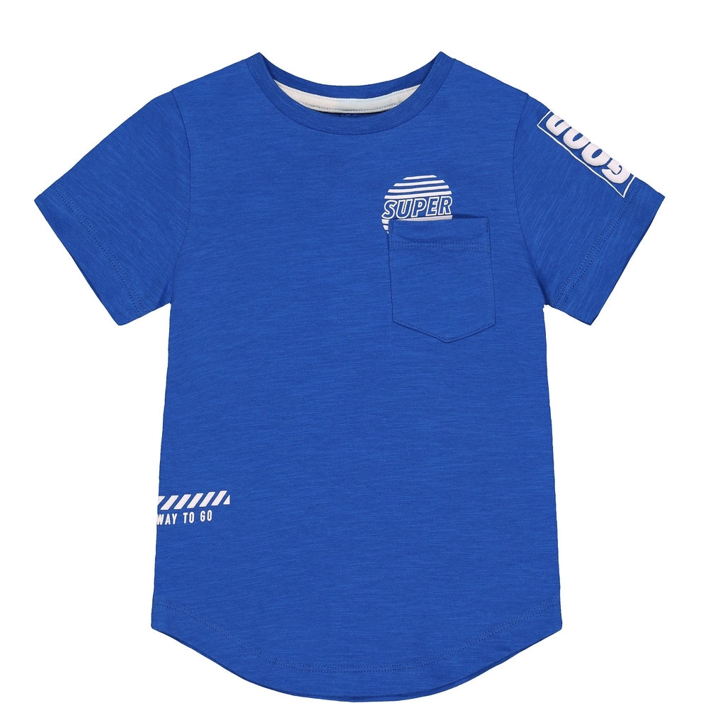 

Blue Super Good Times Longline T-Shirt