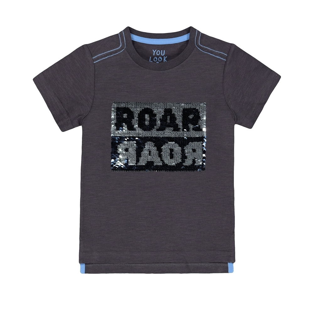 

Black Reversible-Sequin Roar T-Shirt