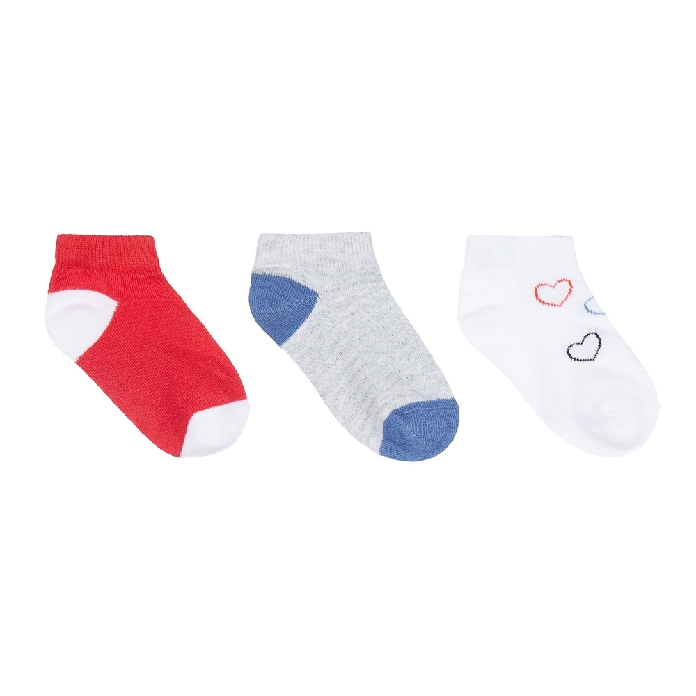 

Silver Heart Trainer Socks - 3 Pack