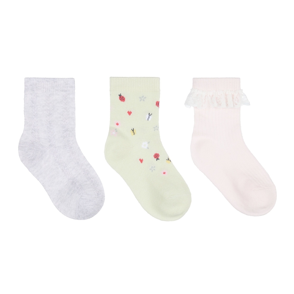Pink Frilly Socks - 3 Pack