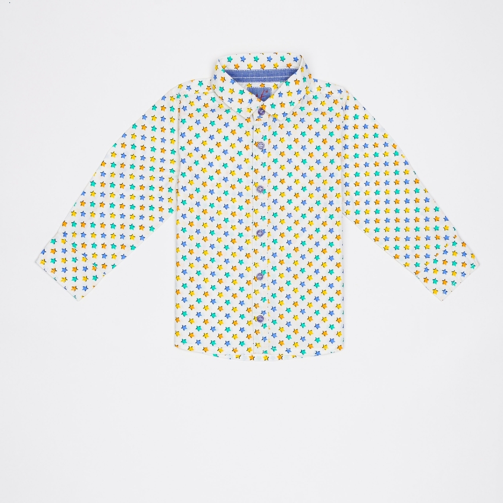 

H by Hamleys Boys Full Sleeve Shirts Start Print-Multicolor