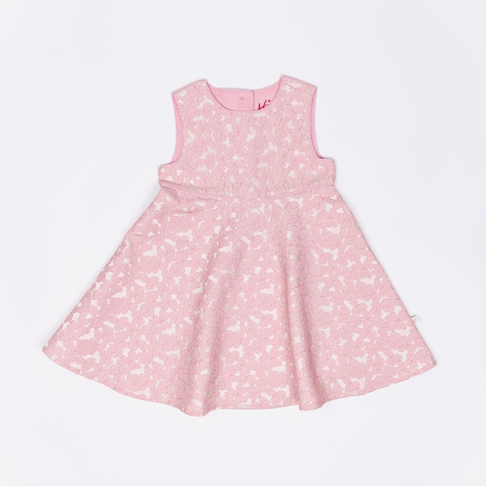 

H by Hamleys Girls Sleeveless Partywear Rose Design-Pink