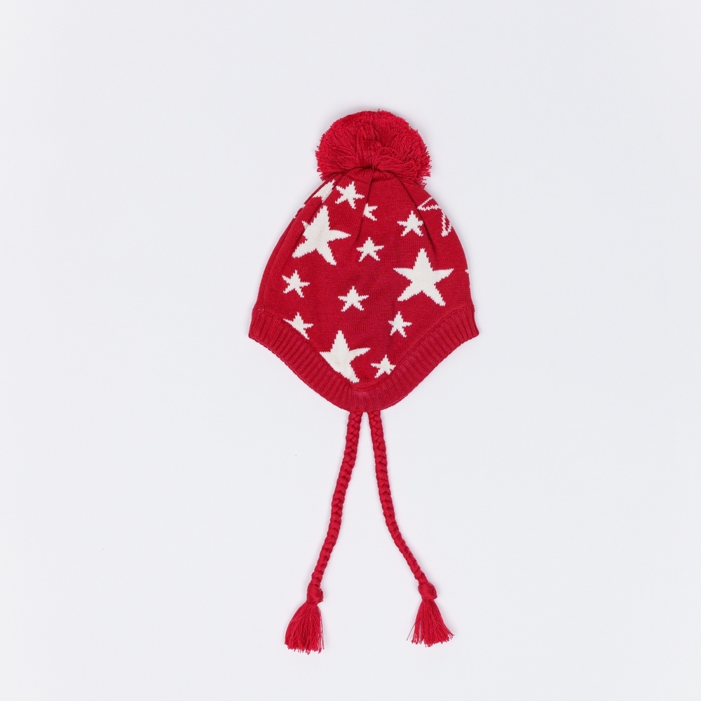 

H by Hamleys Girls Beanie Cute Pom Pom-Multicolor