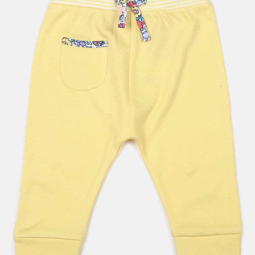 

H by Hamleys Girls Joggers Bunny Design-Yellow