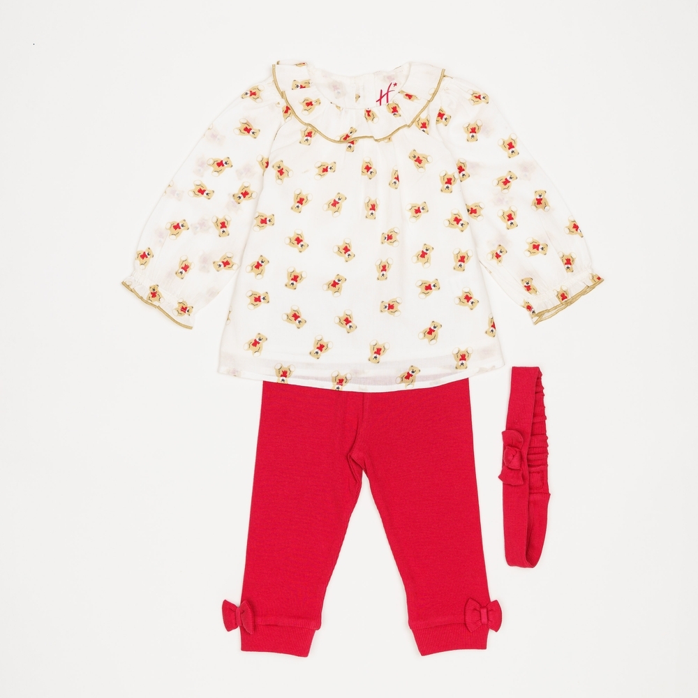 

H by Hamleys Girls Full Sleeve Gift Set 3 Piece-Multicolor