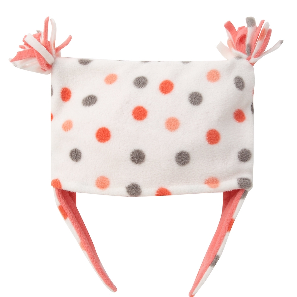 

Girls Hat Polka Dot Print - Cream