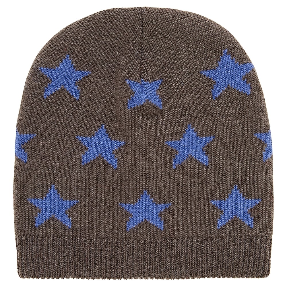 

Boys Beanie Star Pattern - Grey