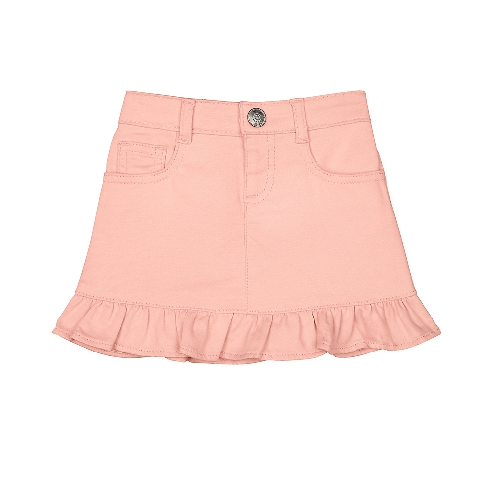 

Girls Skirt Frilled Hem - Pink