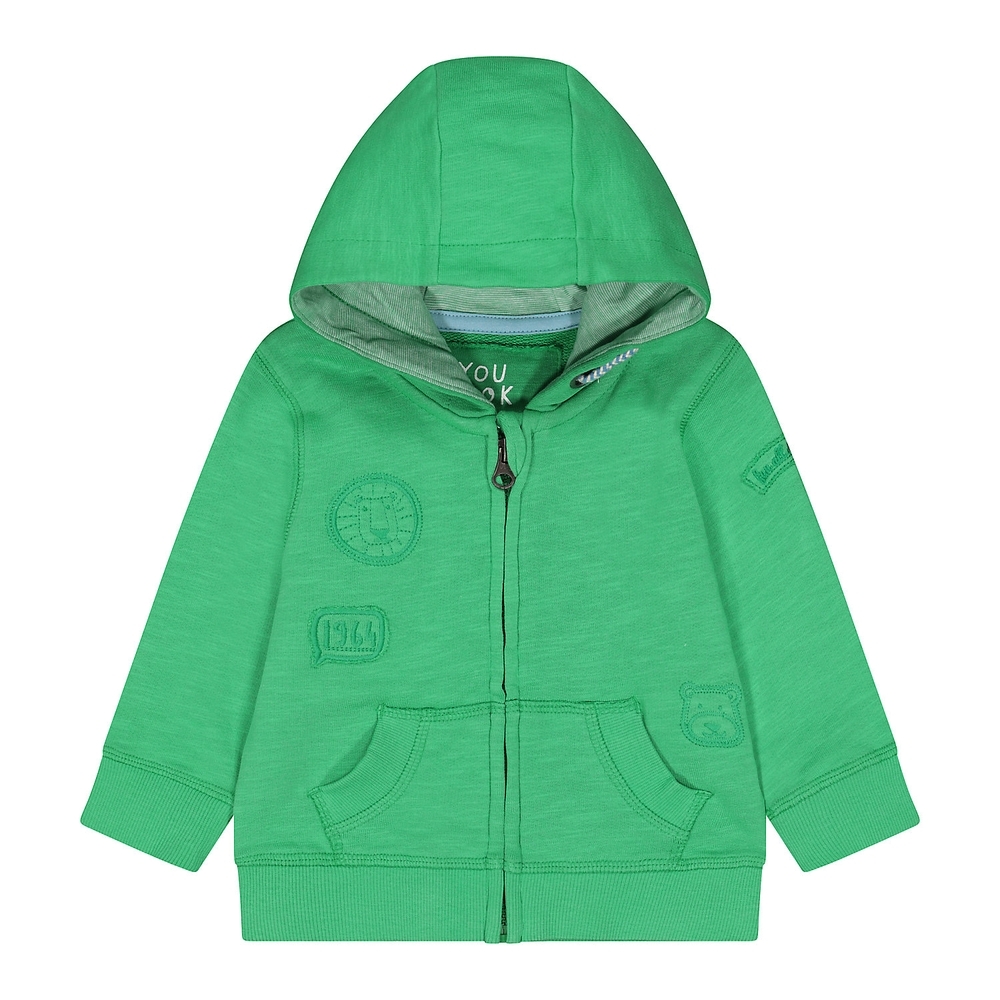 

Boys Full Sleeves Sweatshirt Embroidered - Green