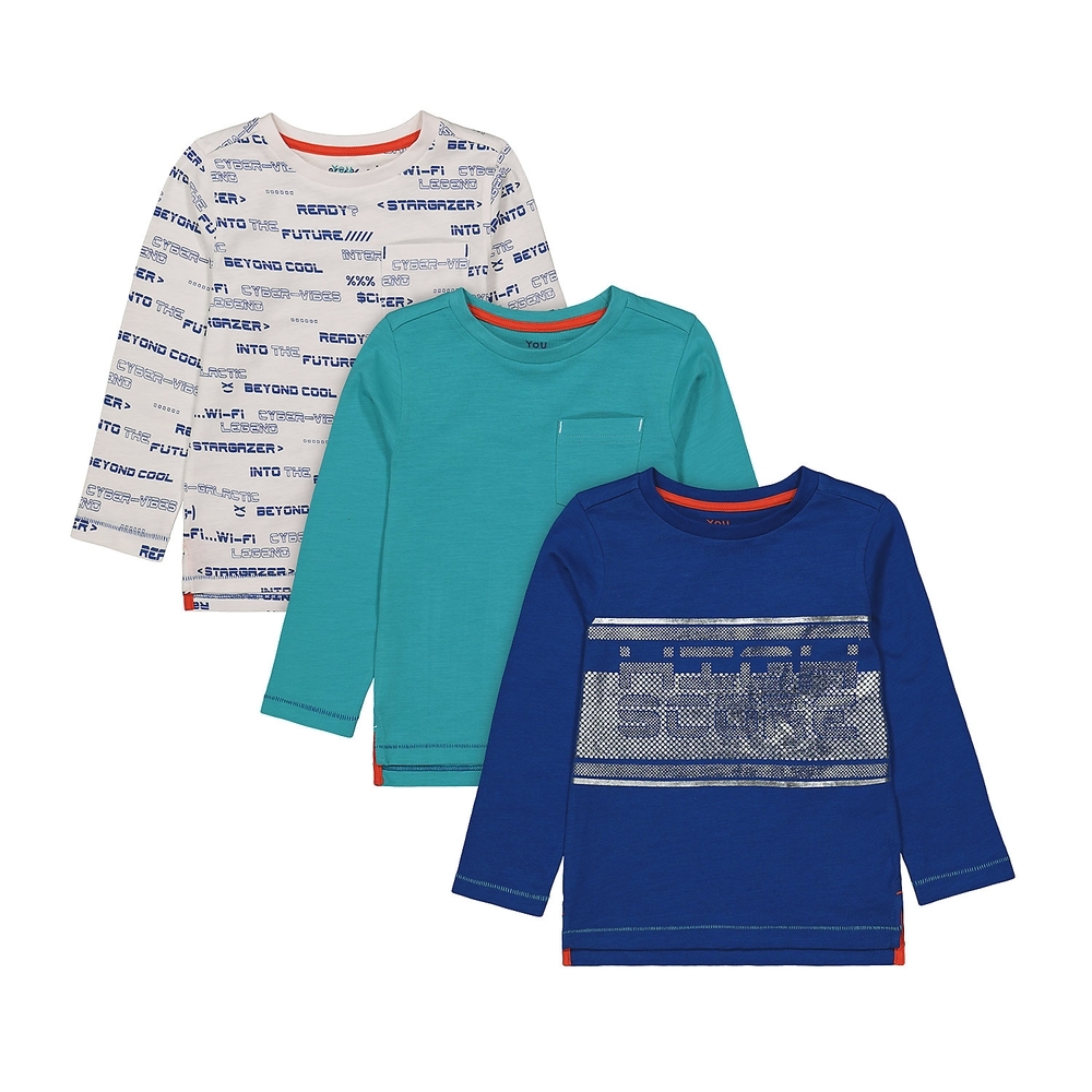 

Boys Full Sleeves T-Shirt Printed - Pack Of 3 - Multicolor