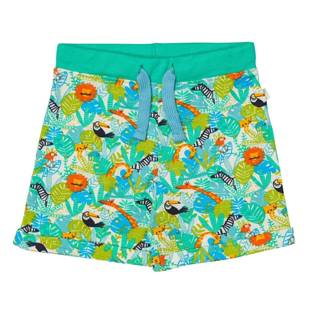 

H by Hamleys Boys Shorts Jungle Print-White Multi