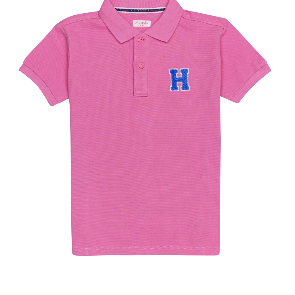 

H by Hamleys Boys Short Sleeves Polo T-Shirt Classic -Pink