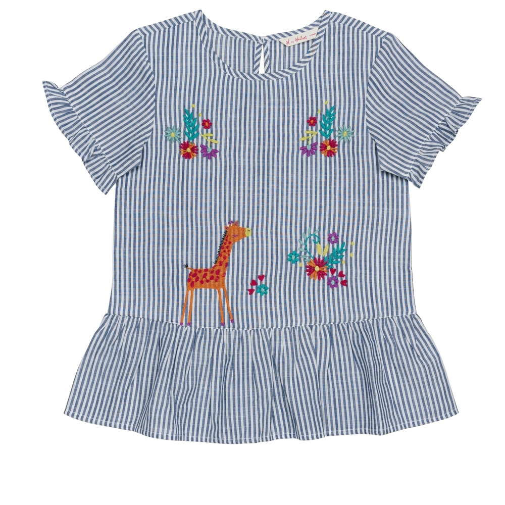 

H BY Hamlyes Girls Short Sleeves Top -Multicolor