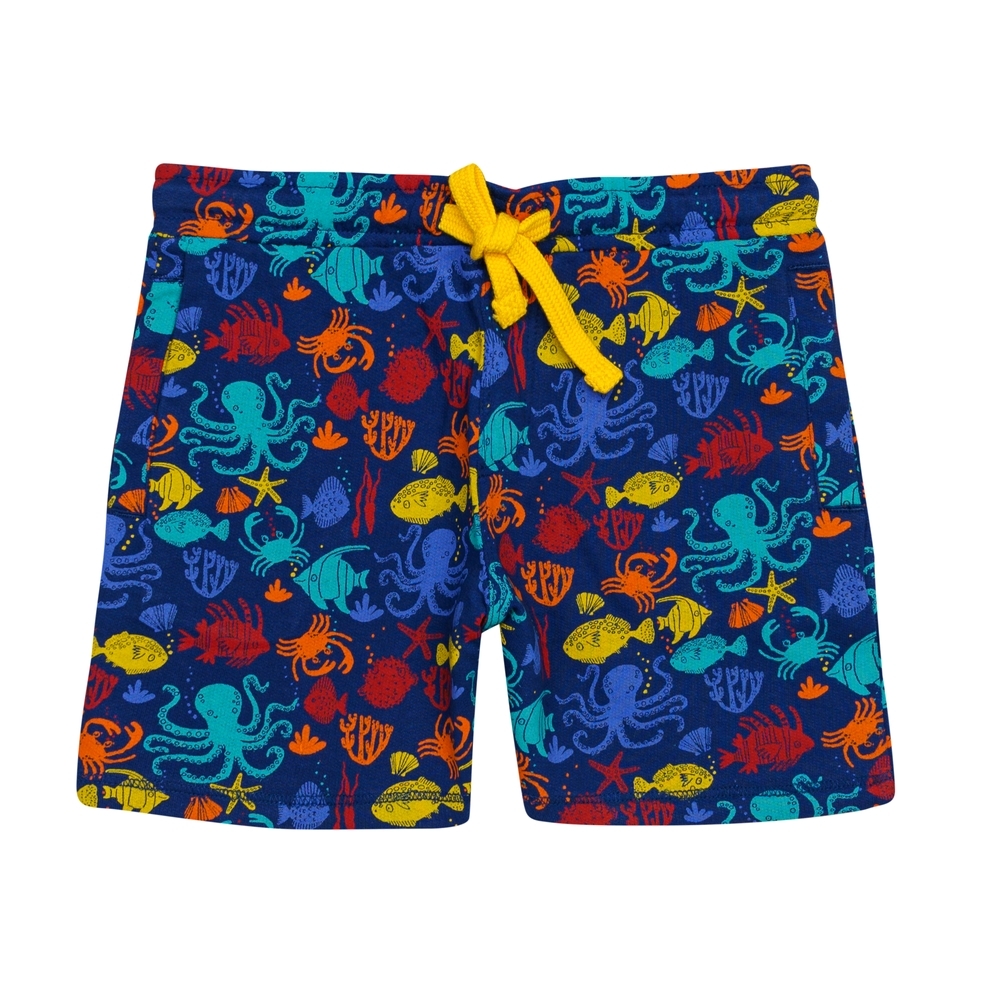 

H by Hamleys Boys Shorts Sea Creature Print-Multicolor